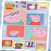 Peppa svinja - rešetka zidnog postera, 22.375 34