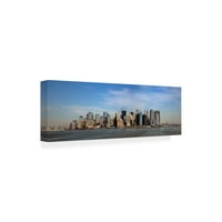 Zaštitni znak likovne umjetnosti 'Donja Manhattan Panorama New York boja Pan' platno Art Monte Nagler
