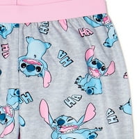 Disney Lilo & Stitch Ekskluzivne Pidžama Hlače Za Djevojčice, 2 Pakovanja, Veličine 4-12