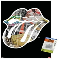 Rolling Stones - Logo zidni poster sa push igle, 14.725 22.375