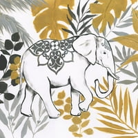 Štampanje postera Jungle Elephant od strane Nan
