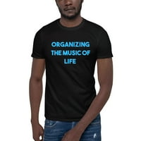 3xl plava organizacija muzike života pamučna majica kratkih rukava Undefined Gifts
