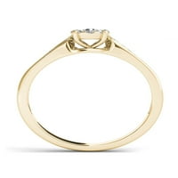 Karat T. W. dijamantski klaster 10kt zaručnički prsten od žutog zlata