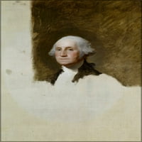 24x36 galerijski Poster, Athenaeum portret Georgea Washingtona, gilbert stuart 1796