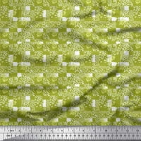 Soimoi zelena pamučna Poplin tkanina Leopard,Ziraffe & Print kože divljih životinja šivanje tkanine BTY Wide