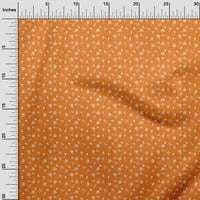oneOone Rayon narandžasta tkanina cvjetna Ditsy haljina Materijal tkanina Print tkanina po dvorištu