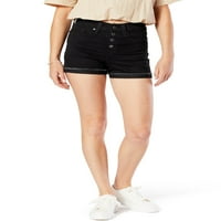 Potpis Levi Strauss & Co. Juniors ' High Rise Button Fly Shortie Shorts