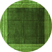 Ahgly Company Zatvoreni Okrugli Perzijski Zeleni Tradicionalni Tepisi, 4 ' Okrugli