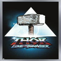 Marvel Thor: ljubav i grmljavina - Logo Zidni poster, 14.725 22.375 Uramljeno