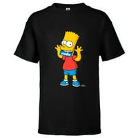 Simpsonovi Bart Simpson Rude majica sa kratkim rukavima za djecu-prilagođena-Crna