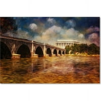 Zaštitni znak Likovna umjetnost Arlington Memorijalni most i Lincoln Memorial umjetnost na platnu Lois