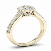 Imperial 3 4Ct TDW dijamantski 14k verenički prsten od žutog zlata