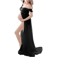 Ženska majčinska rukava fotografija Pregnants čvrsti rekviziti kratke haljine za žene