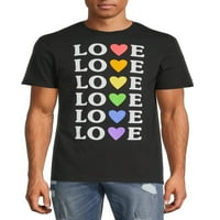 Pride Human & Love muška i velika Muška grafička majica, 2 pakovanja