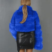 Clearsing zimska jakna za žene plus veličine Luksuzno toplo flaffno plišano kratka kaput jakna od meko