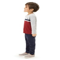 S. Polo Assn. Majica sa dugim rukavima za dječaka Colorblock, veličine 2T-5T