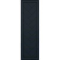 Ekena Millwork 12 W 70 H True Fit PVC jednoslojni moderni stil fiksne montažne kapke, noćna plava
