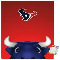 Houston Texans - S. Preston Maskot Toro zidni poster, 22.375 34