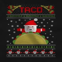 TStars muns ružan božićni džemper taco santa taco ljubitelji božićni poklon smiješne humore za odmor Xmas