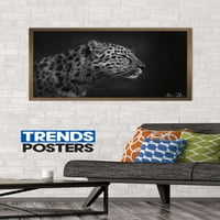 500 Creative - Leopard portretni zidni poster, 22.375 34