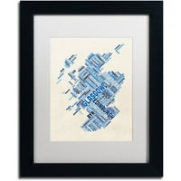 Zaštitni znak Likovna umjetnost Škotska tipografija tekstualna karta 5 Umjetnost platna Michaela Tompsetta,