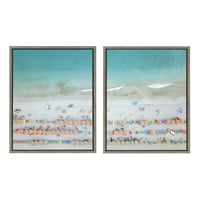 Kate i Laurel Plaža uokvirena platna Art Prints, 18 24
