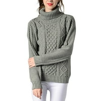Durtebeua džemperi za žene zimski dugi rukav niz vrat Držite tople džemper vrhove