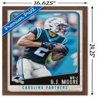 Carolina Panthers - D.j. Moore zidni poster, 14.725 22.375 Uramljeno