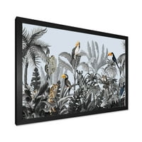 PROIZVODNJENJA Ptice i peonice sa Chinoiserie VIII Farmhouse uramljeni umjetnički print