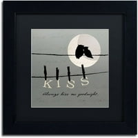 Zaštitni znak Likovna umjetnost Moon Lovers II umjetnost na platnu Pela Studio, Crna prostirka, crni okvir