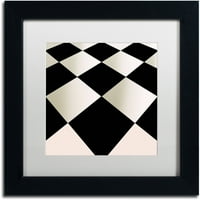 Zaštitni znak Likovna umjetnost pedesetih Patterns V Umjetnost platna u boji Pekara bijeli mat, crni okvir