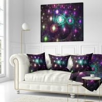 Dizajdbal Datum Vedrog šarenog prostora Galaxy - Sažetak jastuk za bacanje - 18x18