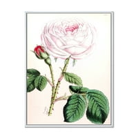 PROIZVODNJA Drevni ružičasti cvijet tradicionalni uokvireni platneni zidni umjetnički otisak