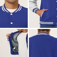 Muška Univerzitetska Bejzbol jakna klasična bombaška jakna u boji