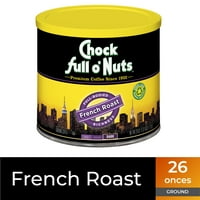 Chock full O'Nuts® francuska pečena mljevena kava, srednje tamna pečena, oz. Može