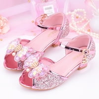 Dječje djevojke cipele s dijamantnim sjajnim sandalama princeza cipele luk visoke pete Baby Dnevna obuća