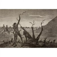 Posteranzi DPI The Tree Muškarci Indije u 19. stoljeću prerušili su se kao drveće za bijeg otkrivanja