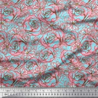 Soimoi pamučna patka tkanina Dot & Rose cvjetna tkanina za Print po dvorištu