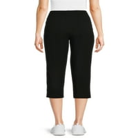 Athletic Works ženske pletene kapri pantalone sa džepovima, veličine XS-XXXL