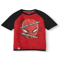 Marvel Spider-Man Boys Kratki Rukav Grafički Dvobojni T-Shirt