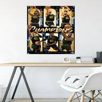 Zlatni državni ratnici - prigodni NBA finals zidni poster sa pushpinsom, 22.375 34