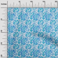 oneOone viskoza šifon srednje plava tkanina Azijska Tie & Dye tkanina za šivanje štampane zanatske tkanine